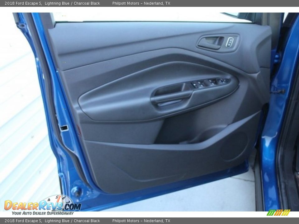 2018 Ford Escape S Lightning Blue / Charcoal Black Photo #9
