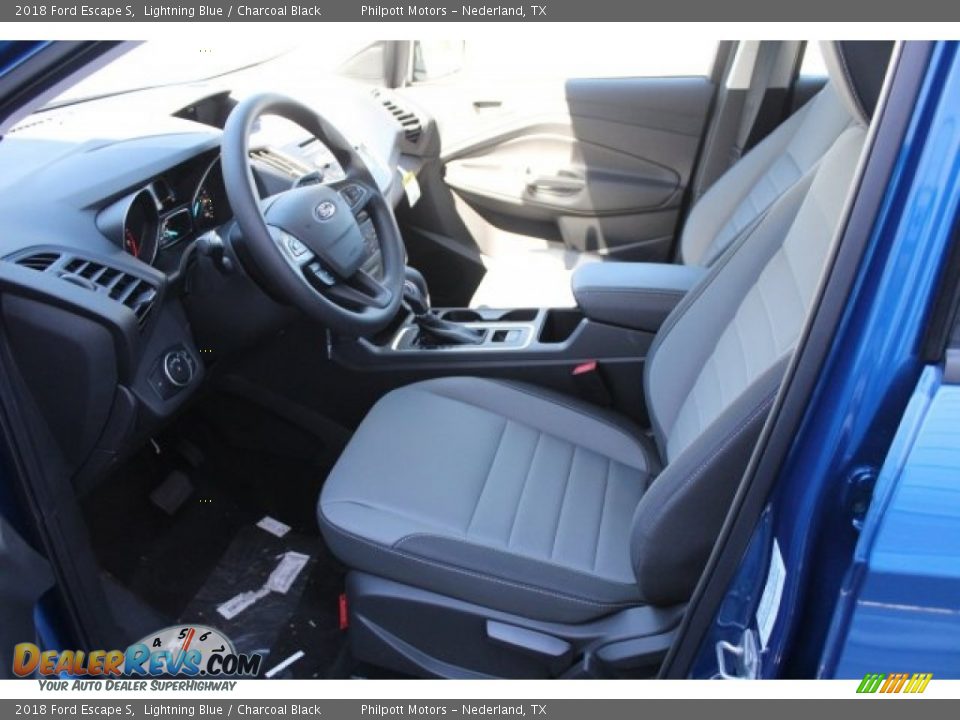 2018 Ford Escape S Lightning Blue / Charcoal Black Photo #11