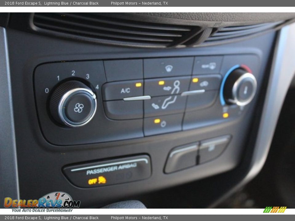 2018 Ford Escape S Lightning Blue / Charcoal Black Photo #14