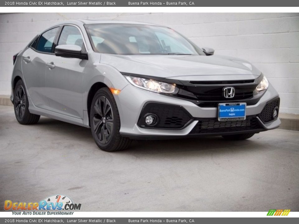 2018 Honda Civic EX Hatchback Lunar Silver Metallic / Black Photo #1