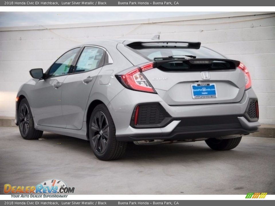 2018 Honda Civic EX Hatchback Lunar Silver Metallic / Black Photo #2