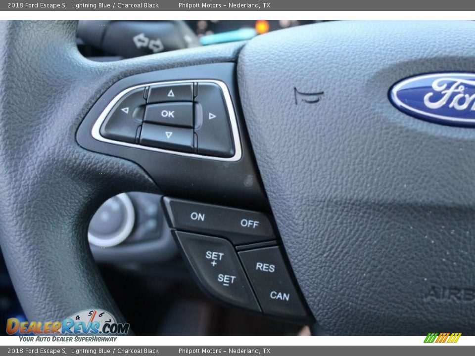 2018 Ford Escape S Lightning Blue / Charcoal Black Photo #16