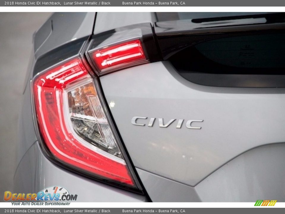 2018 Honda Civic EX Hatchback Lunar Silver Metallic / Black Photo #3