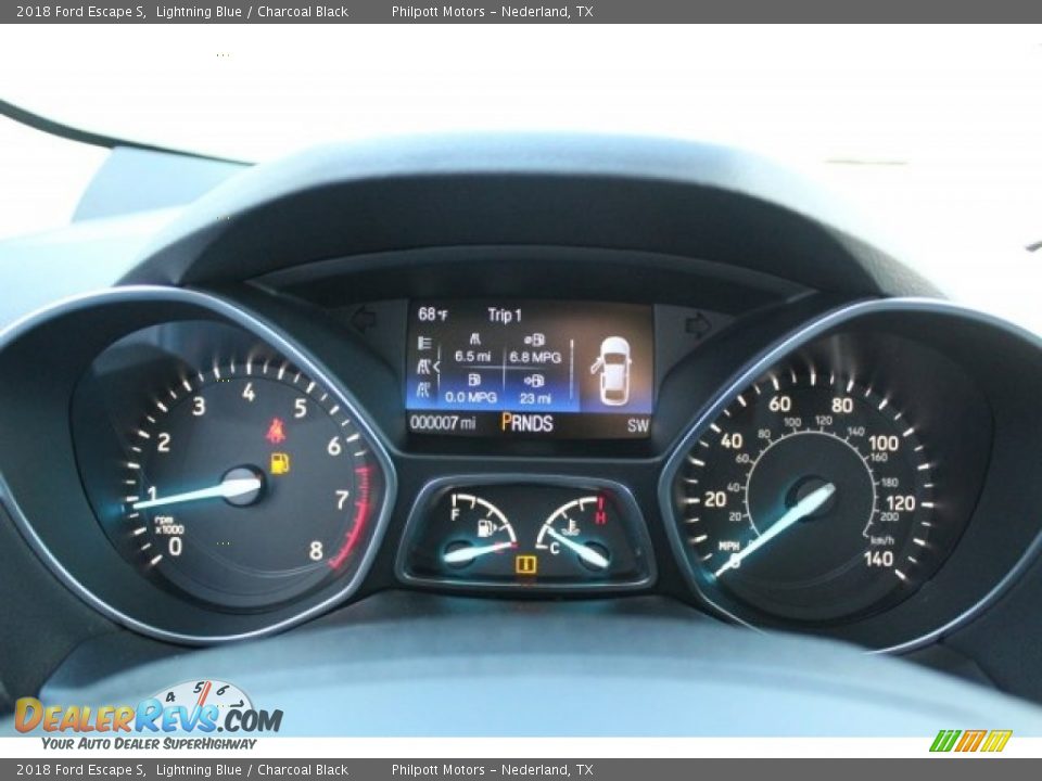 2018 Ford Escape S Lightning Blue / Charcoal Black Photo #18
