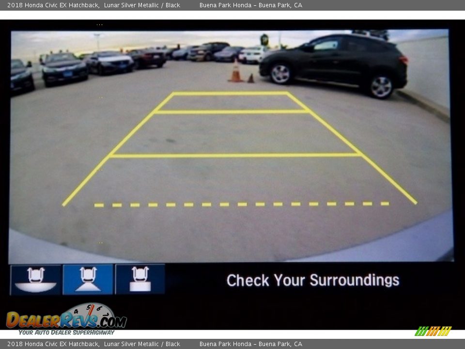 2018 Honda Civic EX Hatchback Lunar Silver Metallic / Black Photo #5