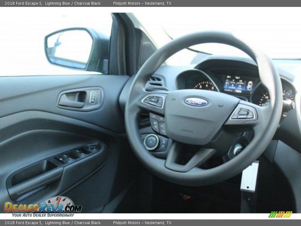 2018 Ford Escape S Lightning Blue / Charcoal Black Photo #22