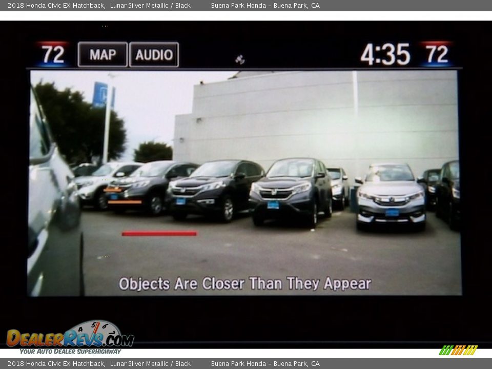 2018 Honda Civic EX Hatchback Lunar Silver Metallic / Black Photo #6