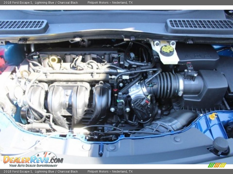 2018 Ford Escape S Lightning Blue / Charcoal Black Photo #24