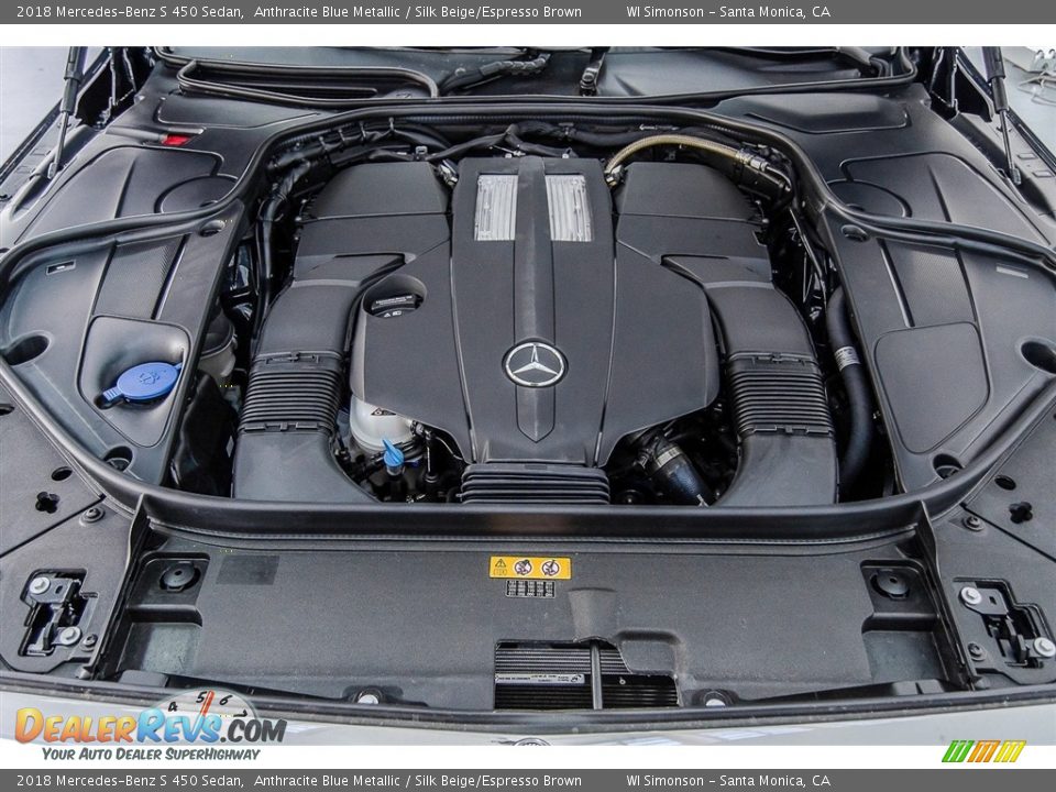 2018 Mercedes-Benz S 450 Sedan 3.0 Liter biturbo DOHC 24-Valve VVT V6 Engine Photo #8