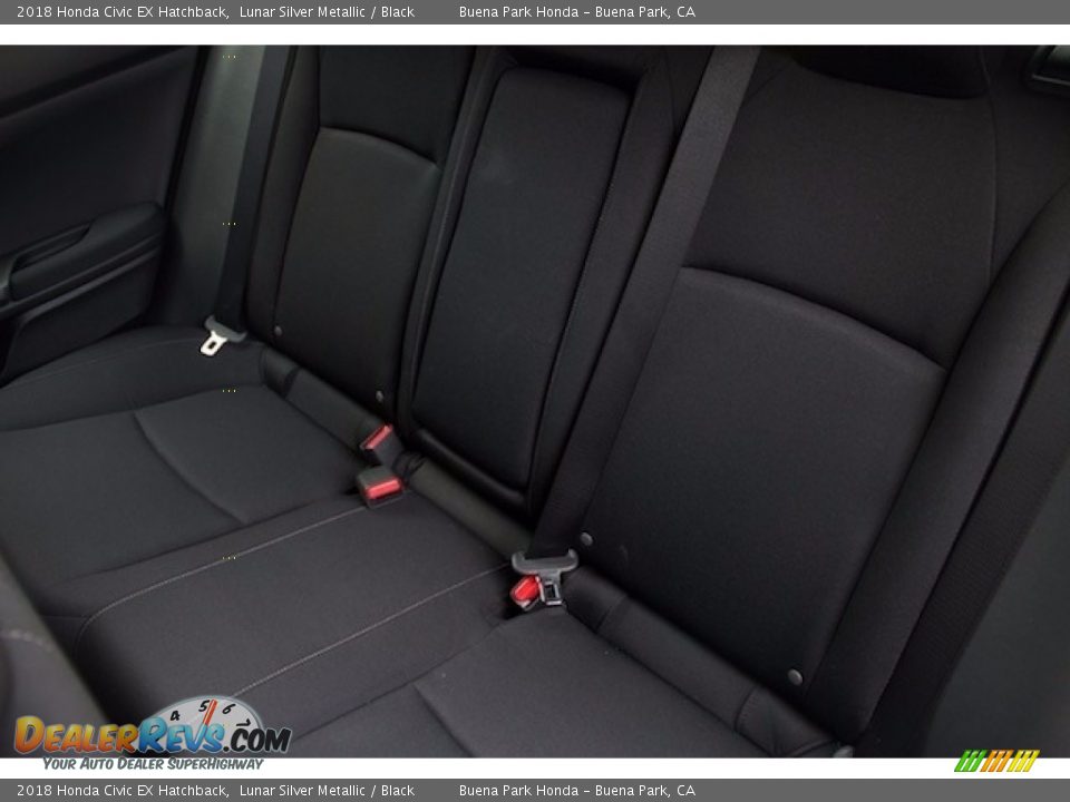 2018 Honda Civic EX Hatchback Lunar Silver Metallic / Black Photo #14