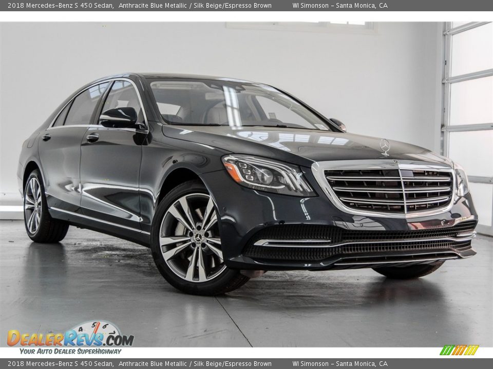 Front 3/4 View of 2018 Mercedes-Benz S 450 Sedan Photo #12