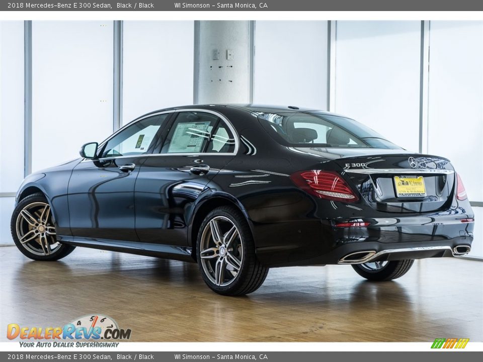 2018 Mercedes-Benz E 300 Sedan Black / Black Photo #3