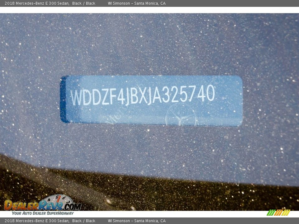2018 Mercedes-Benz E 300 Sedan Black / Black Photo #10