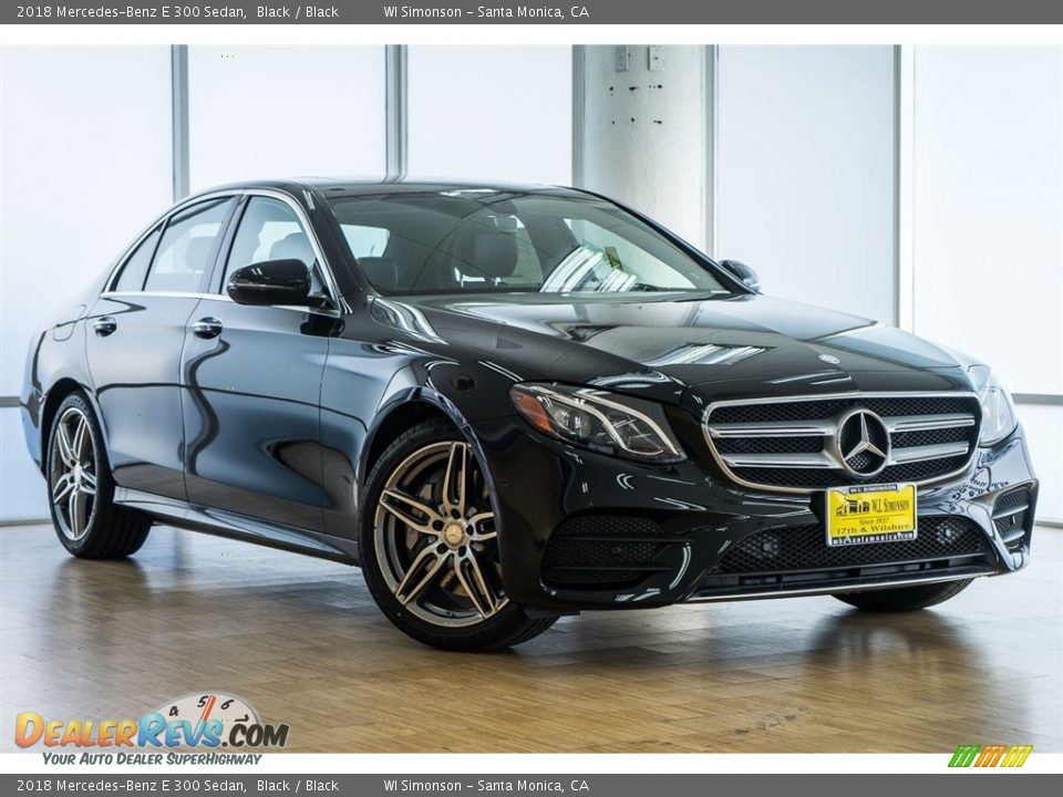 2018 Mercedes-Benz E 300 Sedan Black / Black Photo #12