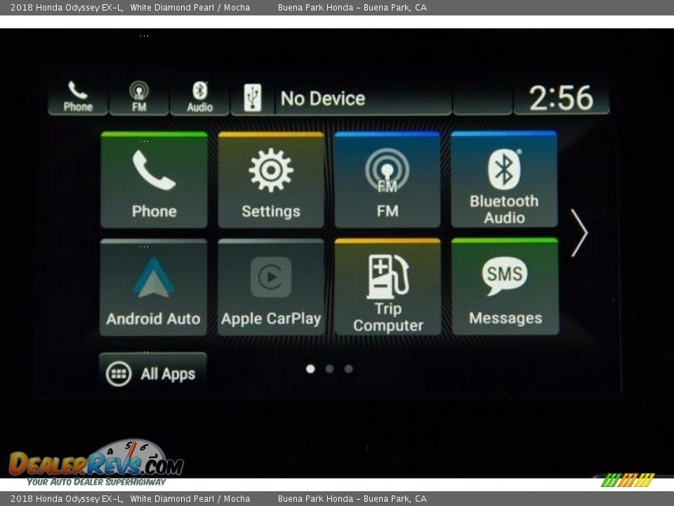 2018 Honda Odyssey EX-L White Diamond Pearl / Mocha Photo #17