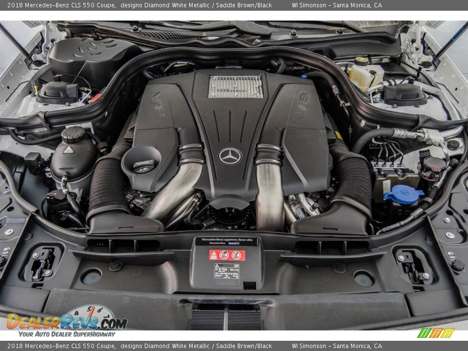 2018 Mercedes-Benz CLS 550 Coupe 4.7 Liter DI biturbo DOHC 32-Valve VVT V8 Engine Photo #8