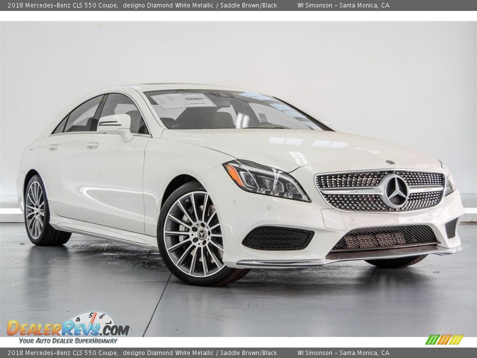 Front 3/4 View of 2018 Mercedes-Benz CLS 550 Coupe Photo #12