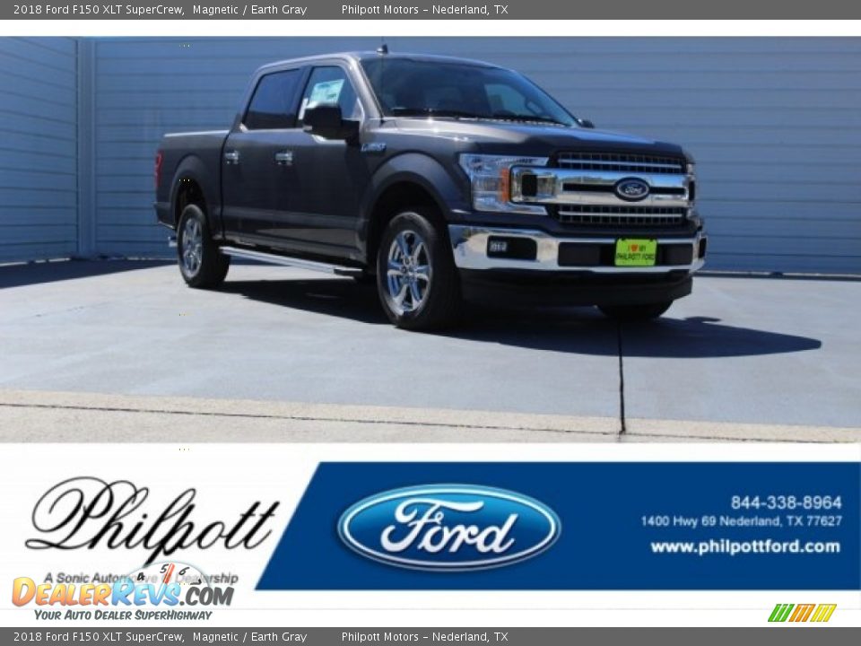 2018 Ford F150 XLT SuperCrew Magnetic / Earth Gray Photo #1