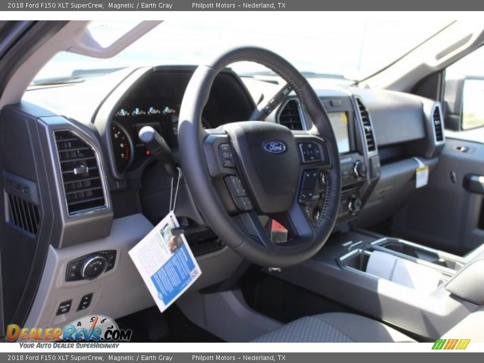 2018 Ford F150 XLT SuperCrew Magnetic / Earth Gray Photo #10