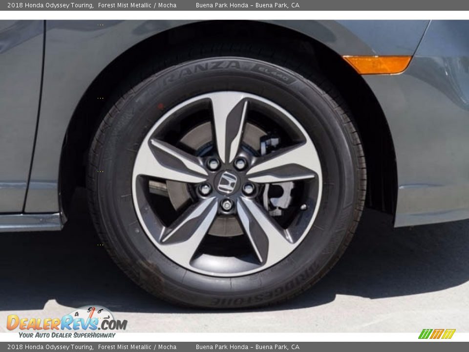 2018 Honda Odyssey Touring Forest Mist Metallic / Mocha Photo #4
