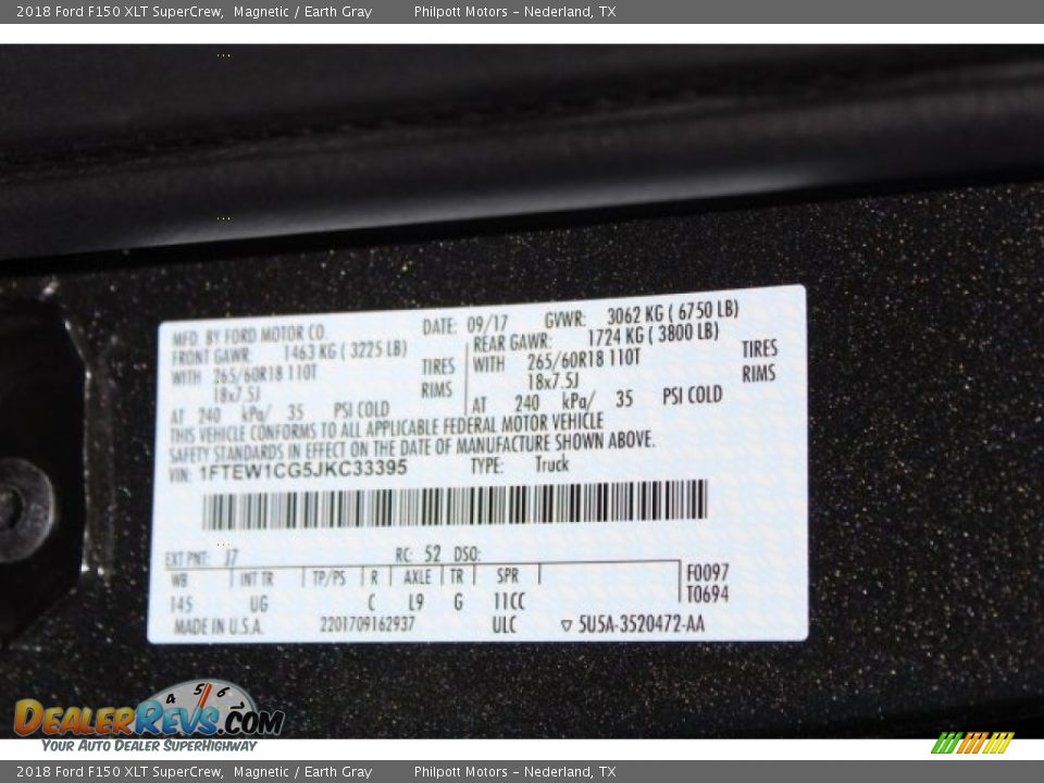 2018 Ford F150 XLT SuperCrew Magnetic / Earth Gray Photo #24