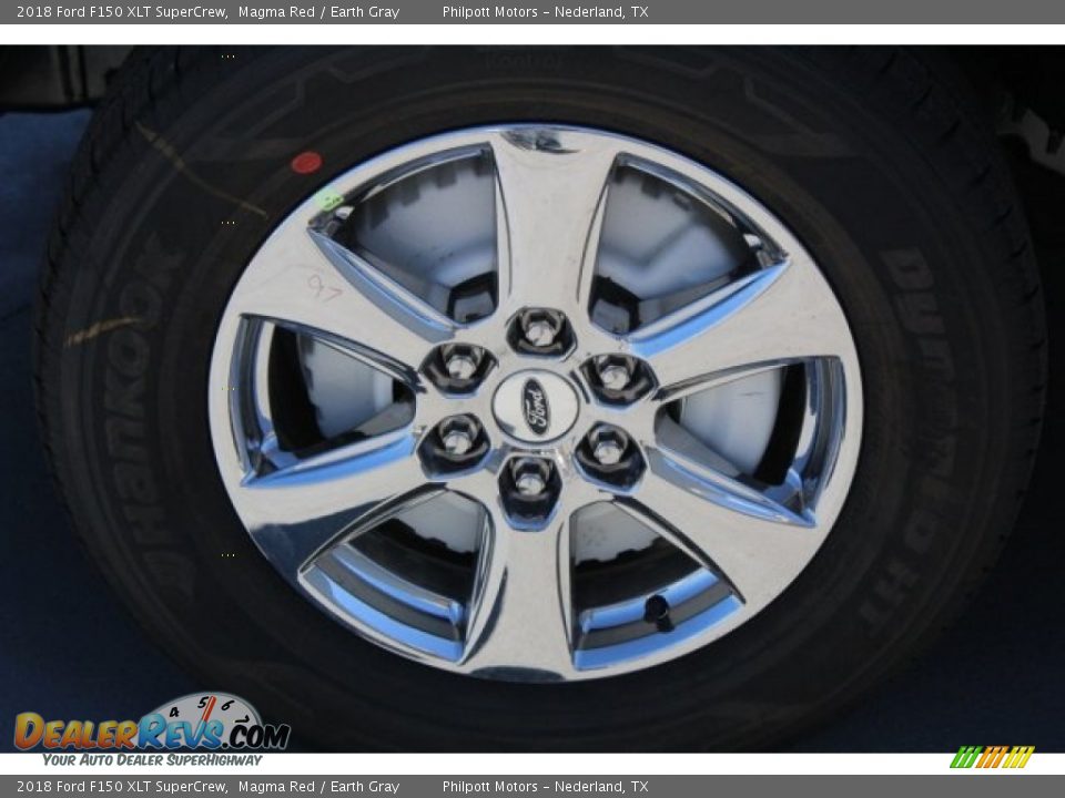 2018 Ford F150 XLT SuperCrew Magma Red / Earth Gray Photo #5