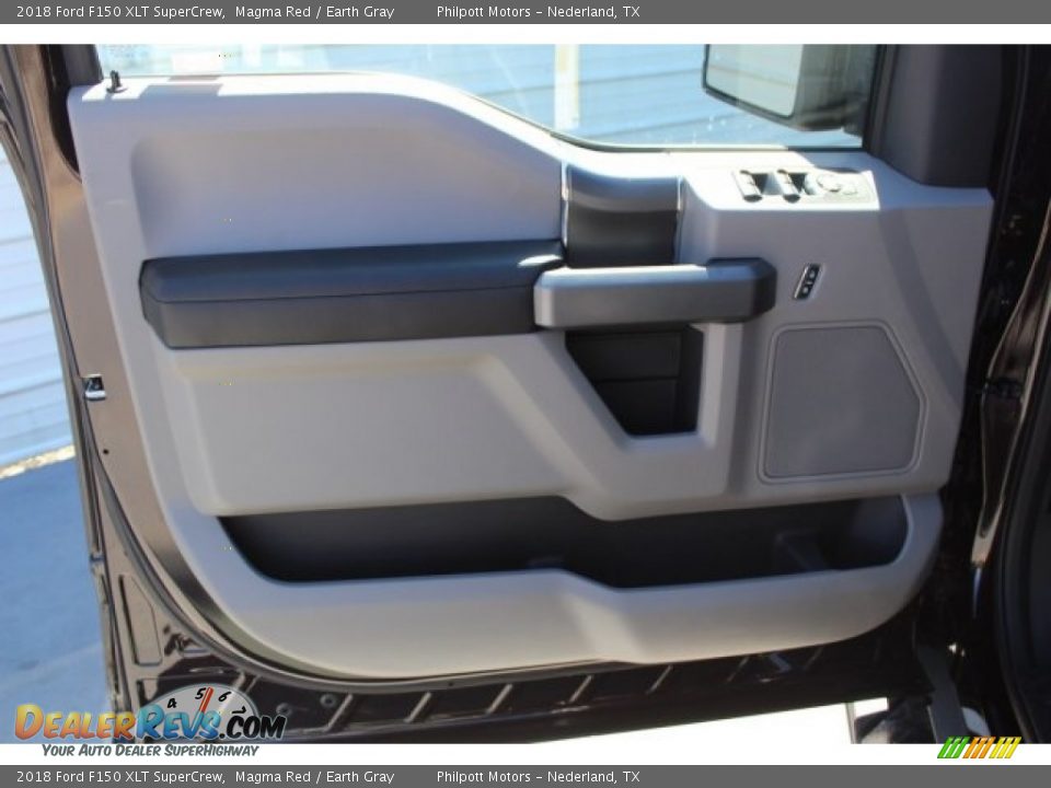 2018 Ford F150 XLT SuperCrew Magma Red / Earth Gray Photo #10