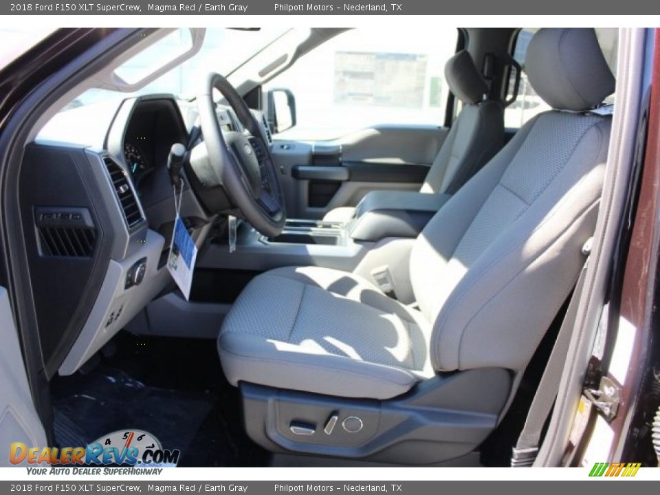 2018 Ford F150 XLT SuperCrew Magma Red / Earth Gray Photo #12