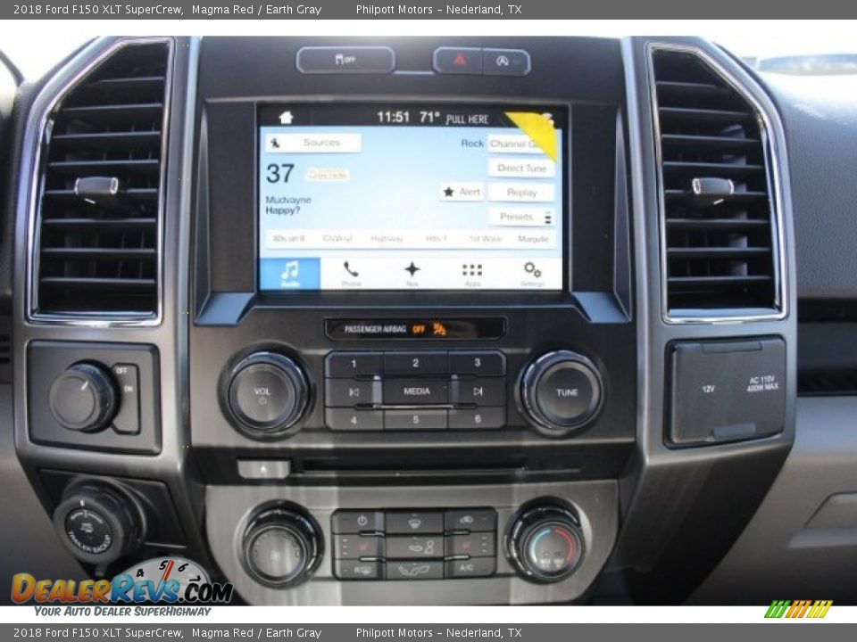 2018 Ford F150 XLT SuperCrew Magma Red / Earth Gray Photo #15