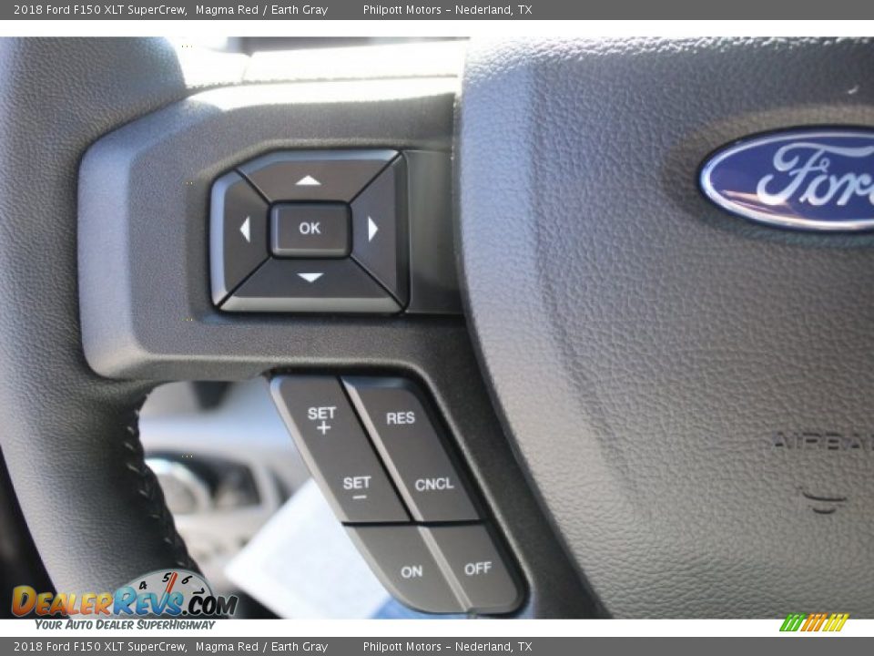 2018 Ford F150 XLT SuperCrew Magma Red / Earth Gray Photo #16