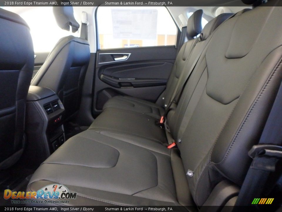 Rear Seat of 2018 Ford Edge Titanium AWD Photo #7