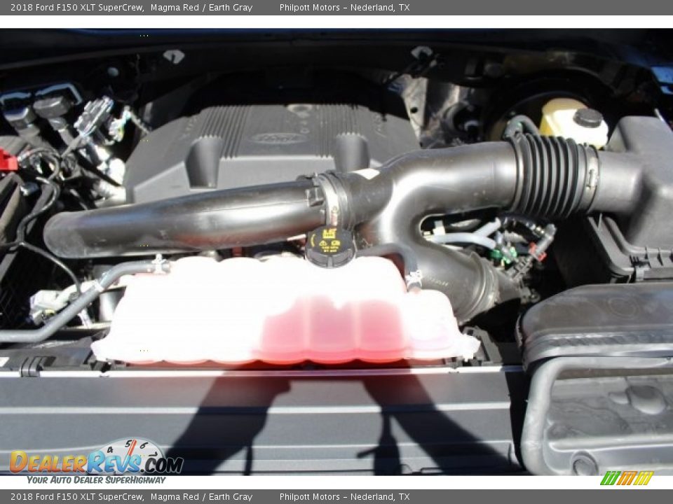 2018 Ford F150 XLT SuperCrew Magma Red / Earth Gray Photo #24