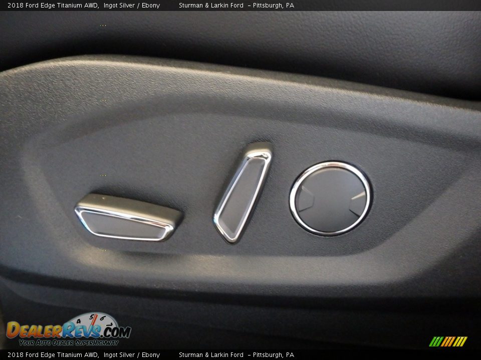 2018 Ford Edge Titanium AWD Ingot Silver / Ebony Photo #11