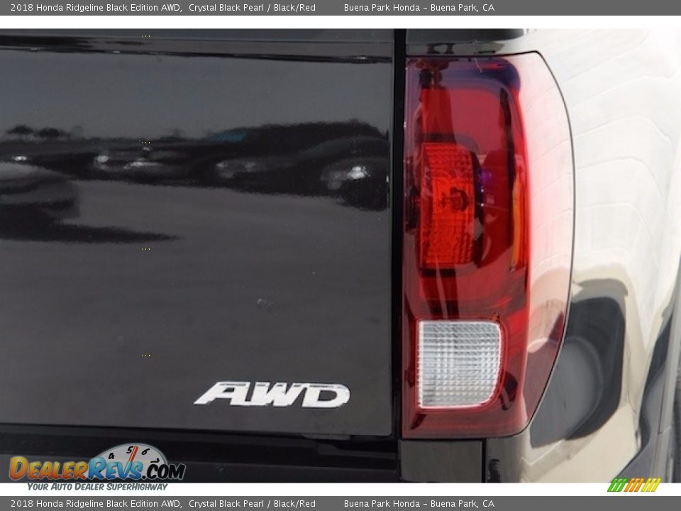 2018 Honda Ridgeline Black Edition AWD Crystal Black Pearl / Black/Red Photo #4