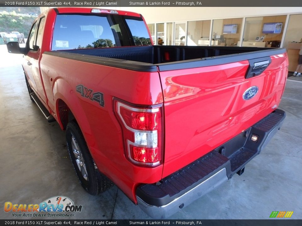 2018 Ford F150 XLT SuperCab 4x4 Race Red / Light Camel Photo #3