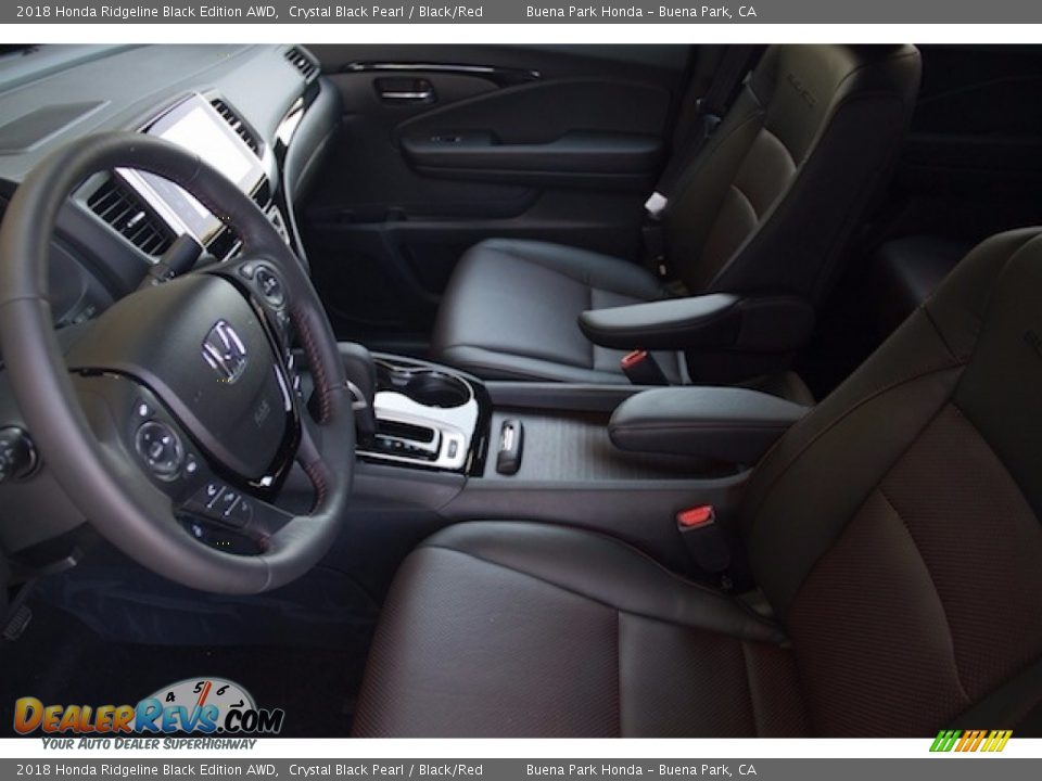 Front Seat of 2018 Honda Ridgeline Black Edition AWD Photo #10