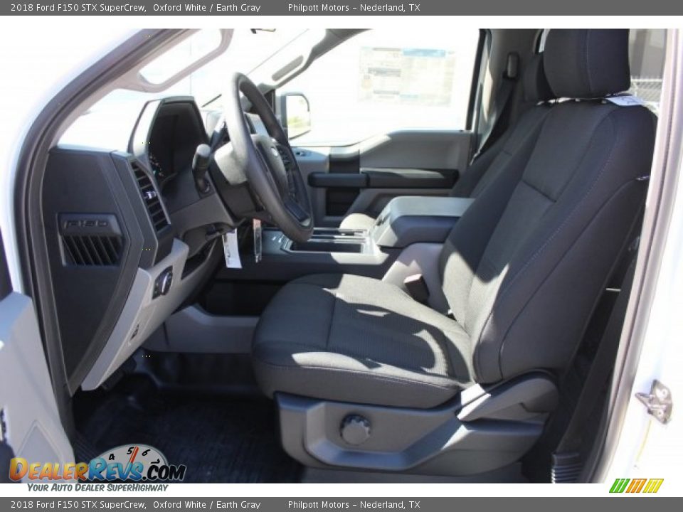 2018 Ford F150 STX SuperCrew Oxford White / Earth Gray Photo #12