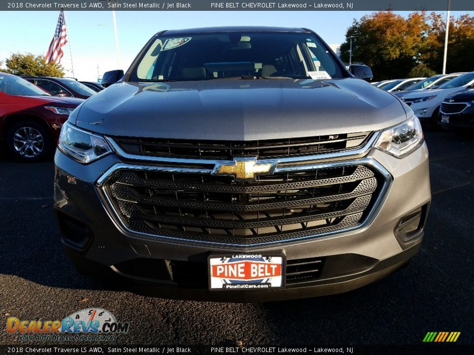 2018 Chevrolet Traverse LS AWD Satin Steel Metallic / Jet Black Photo #2