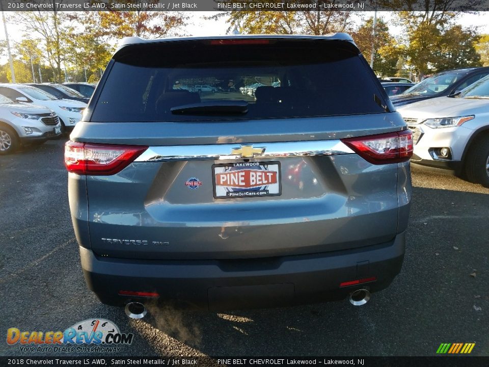 2018 Chevrolet Traverse LS AWD Satin Steel Metallic / Jet Black Photo #5
