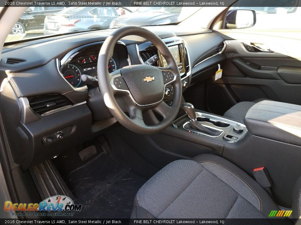 2018 Chevrolet Traverse LS AWD Satin Steel Metallic / Jet Black Photo #7