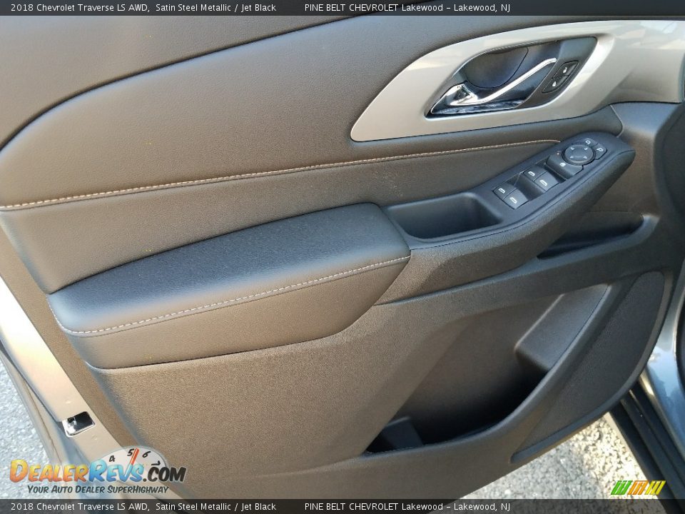 2018 Chevrolet Traverse LS AWD Satin Steel Metallic / Jet Black Photo #8