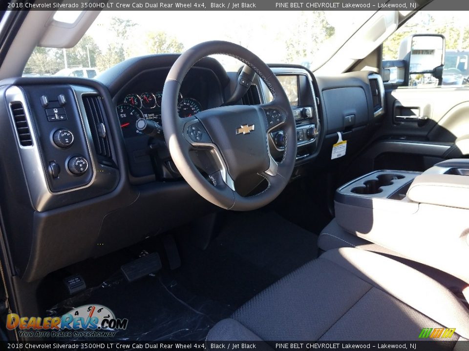 2018 Chevrolet Silverado 3500HD LT Crew Cab Dual Rear Wheel 4x4 Black / Jet Black Photo #7