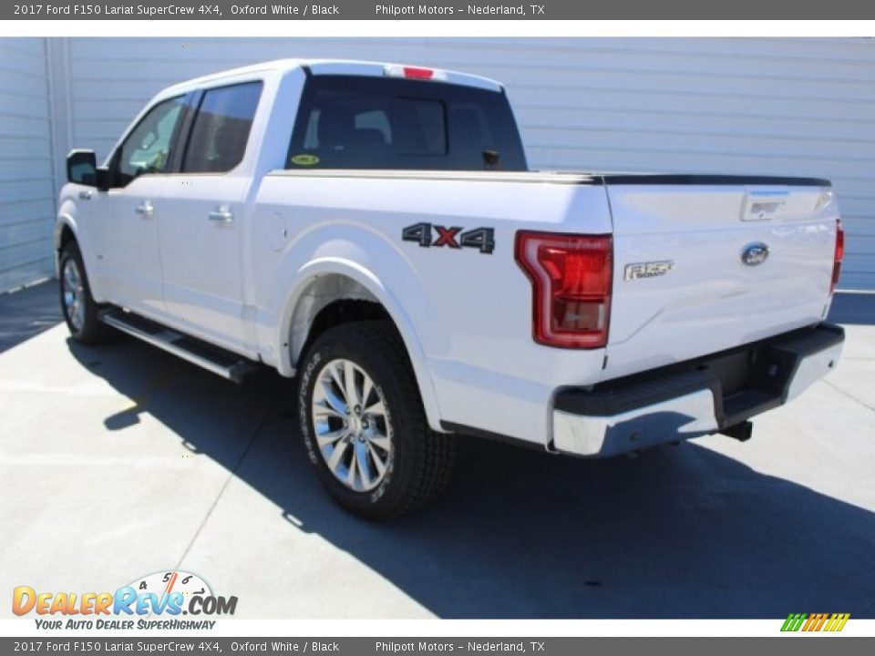 2017 Ford F150 Lariat SuperCrew 4X4 Oxford White / Black Photo #7
