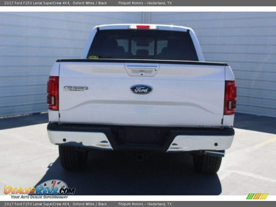 2017 Ford F150 Lariat SuperCrew 4X4 Oxford White / Black Photo #8