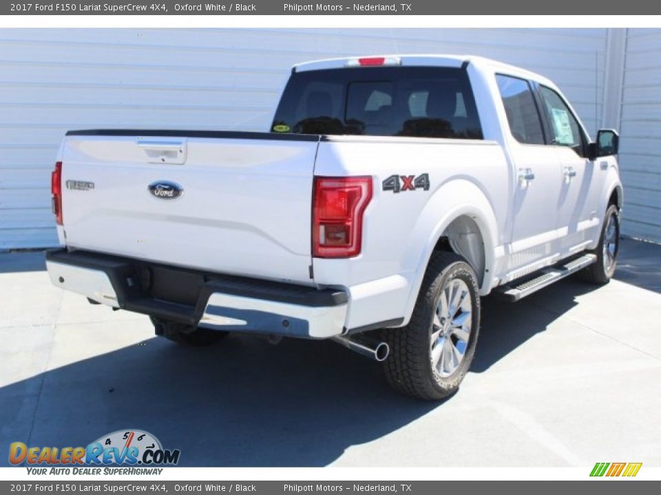 2017 Ford F150 Lariat SuperCrew 4X4 Oxford White / Black Photo #9