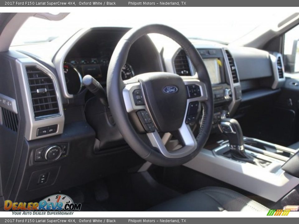 2017 Ford F150 Lariat SuperCrew 4X4 Oxford White / Black Photo #11