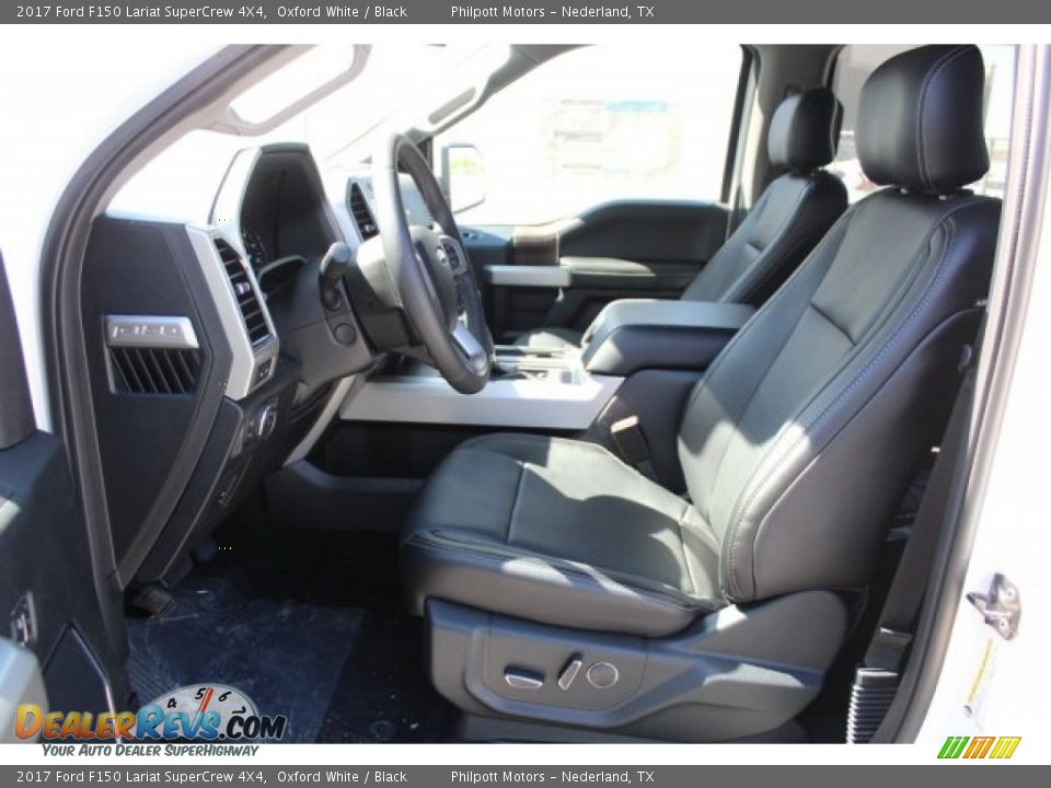2017 Ford F150 Lariat SuperCrew 4X4 Oxford White / Black Photo #12