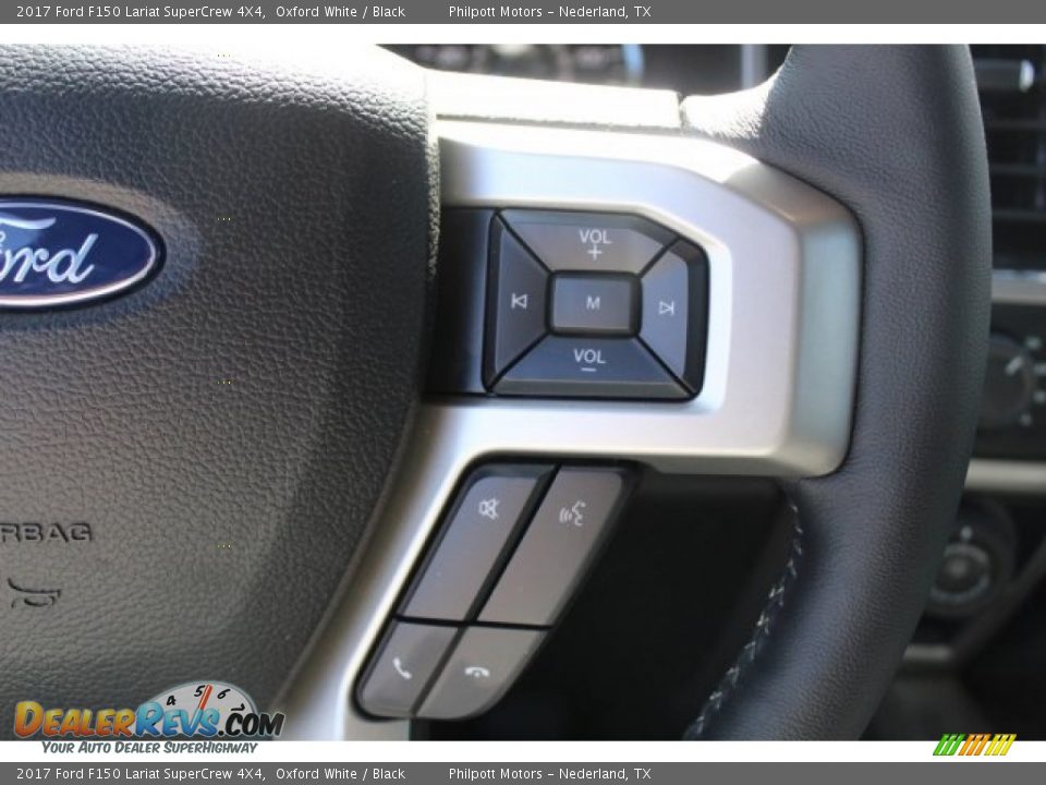 2017 Ford F150 Lariat SuperCrew 4X4 Oxford White / Black Photo #18