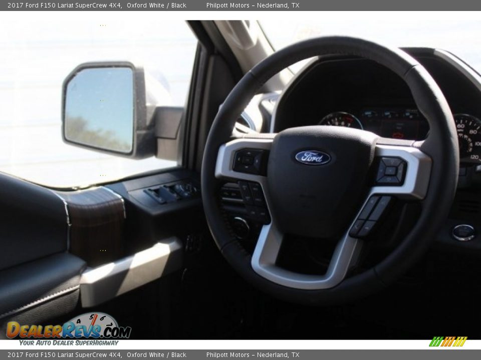 2017 Ford F150 Lariat SuperCrew 4X4 Oxford White / Black Photo #23