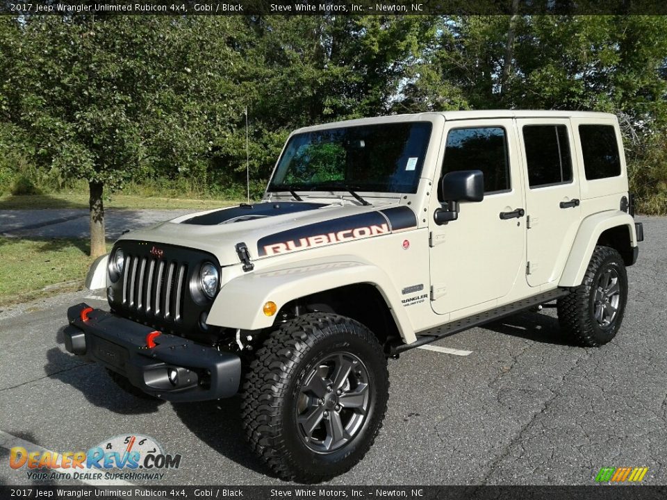 2017 Jeep Wrangler Unlimited Rubicon 4x4 Gobi / Black Photo #2